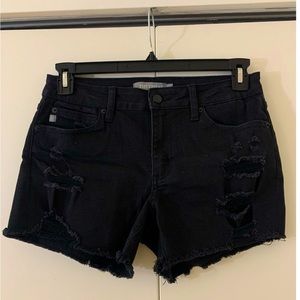 Just USA Black Denim Shorts